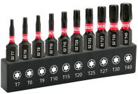 Набор бит ударных TORX 25 мм Impact SGS 6325T7-T40, сталь S2, 10 шт